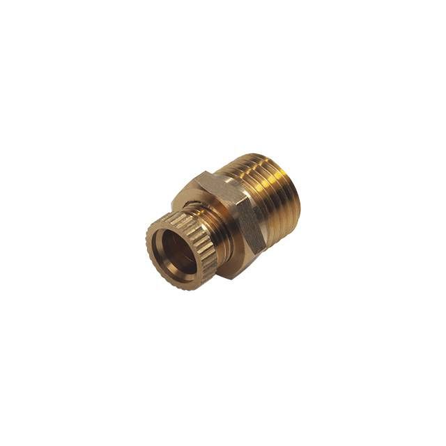Клапан сливной для компрессоров 1/4", круглый вентиль, латунь INTERTOOL PT-5020