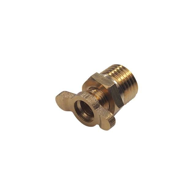 Клапан сливной для компрессоров 1/4", вентиль "барашек", латунь INTERTOOL PT-5021