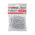 Заклепка алюминиевая 4,0*8,0 мм, 50 ед. INTERTOOL RT-4008