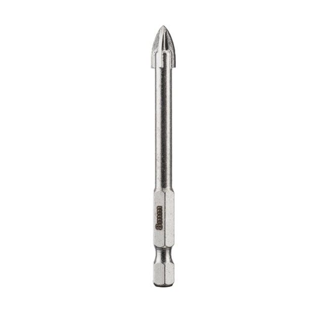 Сверло по стеклу и керамике 8 мм, HEX 1/4" (6.35 мм) INTERTOOL SD-0288