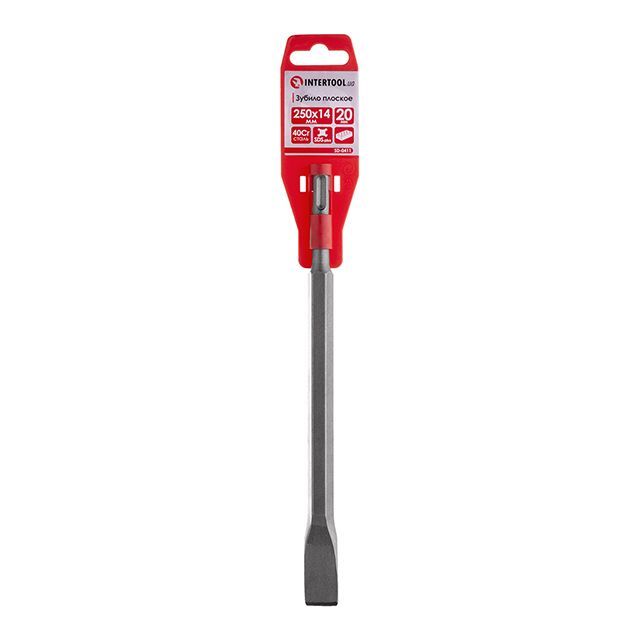 Зубило плоское SDS-PLUS 14*250*20 мм INTERTOOL SD-0411
