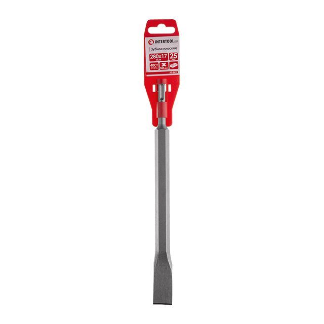 Зубило плоское SDS-PLUS 17*280*25 мм INTERTOOL SD-0412