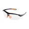 Очки защитные прозрачные, материал линз поликарбонат, заушины черного цвета, материал нейлон, резиновая накладка для носа, защита от удара INTERTOOL SP-0092