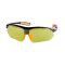 Очки защитные желтые, материал линз поликарбонат, заушины черного цвета, материал нейлон, резиновая накладка для носа, защита от удара INTERTOOL SP-0093