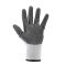 Перчатка трикотажная, синтетическая, белая, покрыта серым нитрилом на ладони,10" INTERTOOL SP-0112