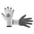 Перчатка трикотажная, синтетическая, белая, покрыта серым нитрилом на ладони,10" INTERTOOL SP-0112