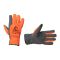 Перчатка кожаная комбинированная из кожи и флуоресцентной оранжевой ткани, 10" INTERTOOL SP-0173