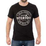 Футболка черная, 100% хлопок, S INTERTOOL SP-2201