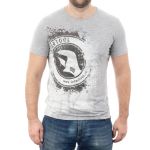 Футболка серая меланж, 100% хлопок, M INTERTOOL SP-2222