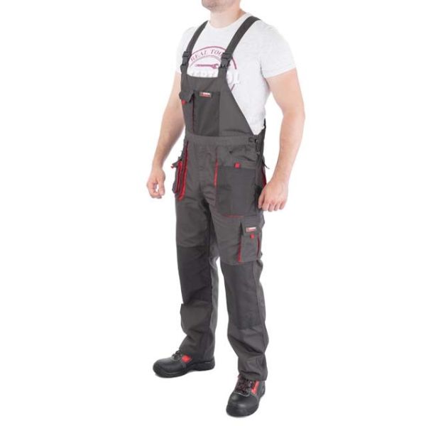 Полукомбинезон рабочий 80% полиэстер, 20% хлопок, плотность 260 г/м², S INTERTOOL SP-3021