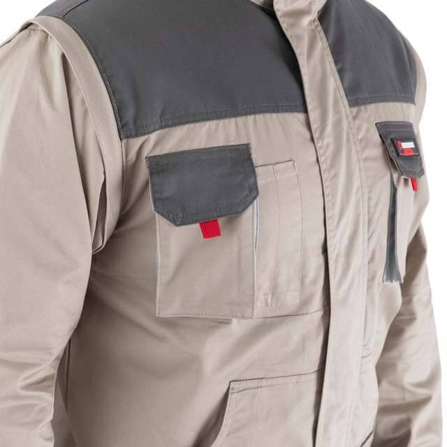 Куртка рабочая 2 в 1, 100% хлопок, плотность 180 г/м², S INTERTOOL SP-3031
