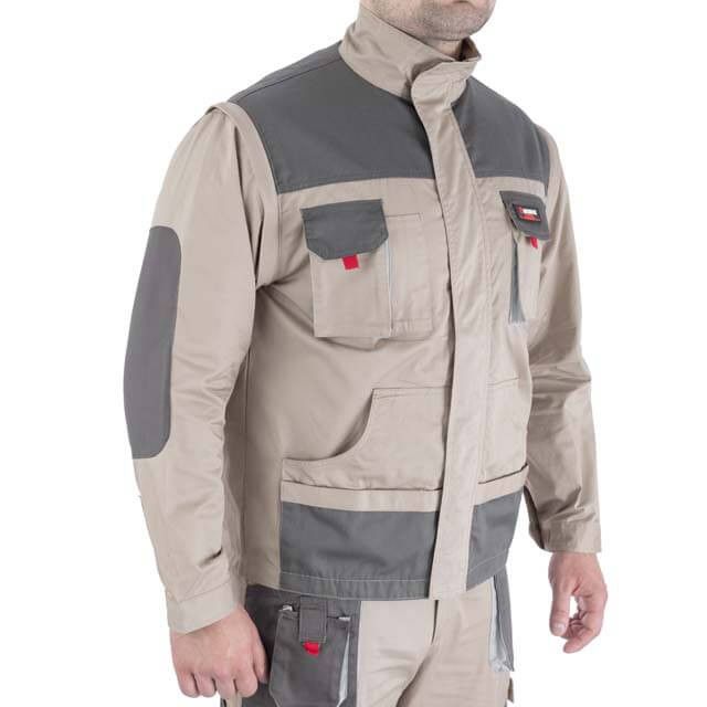 Куртка рабочая 2 в 1, 100% хлопок, плотность 180 г/м², L INTERTOOL SP-3033