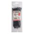 Хомут пластиковый 2,5*150 мм, черный, 100 ед. INTERTOOL TC-2516