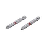 Комплект отверточных насадок, PH2, 1/4"×50 мм, S2, 2 шт., STORM INTERTOOL VT-0212