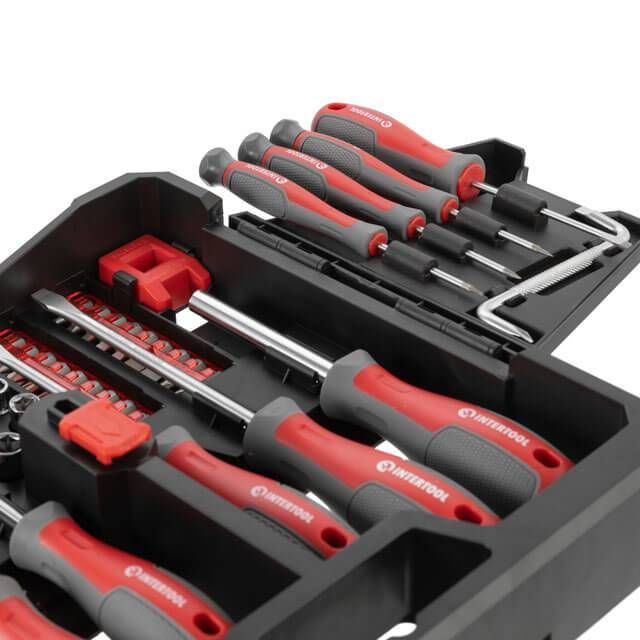Набор отверток с комплектом насадок и головок 63 ед. INTERTOOL VT-3363