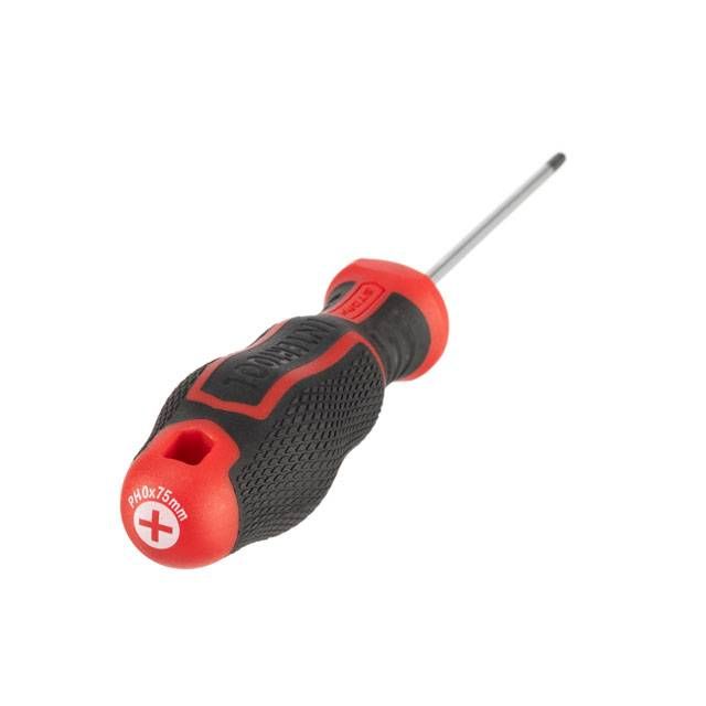 Отвертка крестовая PH0*75 мм, S2, STORM INTERTOOL VT-3413