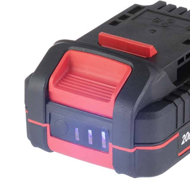 Аккумулятор 20 В, Li-ion, 2.0 Ач, индикатор уровня заряда INTERTOOL WT-0340
