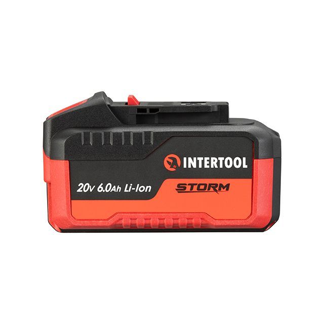 Аккумулятор 20 В, литий-ион, 6.0 Ач, индикатор уровня заряда INTERTOOL WT-0342