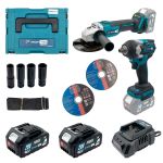 Аккумуляторный набор инструментов PROFI-TEC Combo Set 2/1 POWERLine (DGA20BL, DTW500BL) (2×PT2040MP (4.0 Ач), зарядное устройство)
