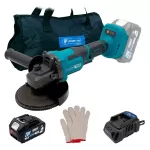 Аккумуляторная угловая шлифовальная машина PROFI-TEC PGA202 POWERLine (1×PT2040MP (4.0 Ач), зарядное устройство)