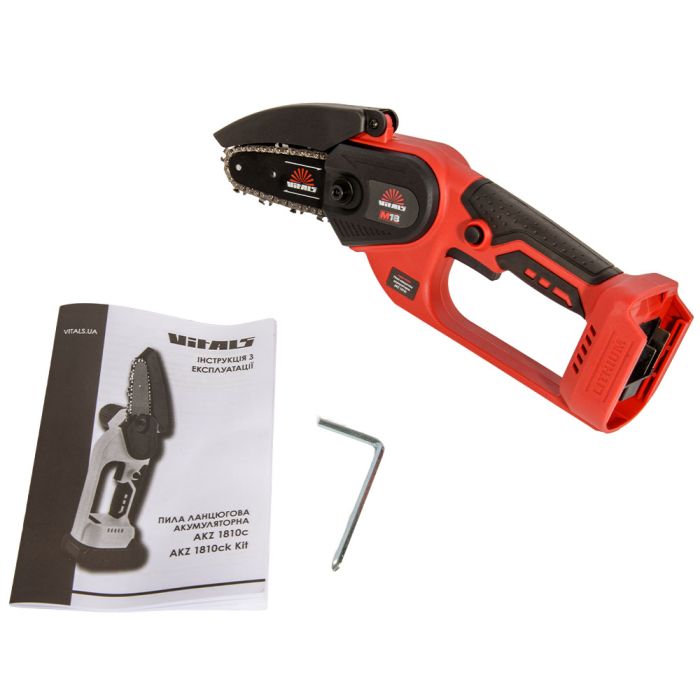 Пила ланцюгова акумуляторна Vitals AKZ 1810c
