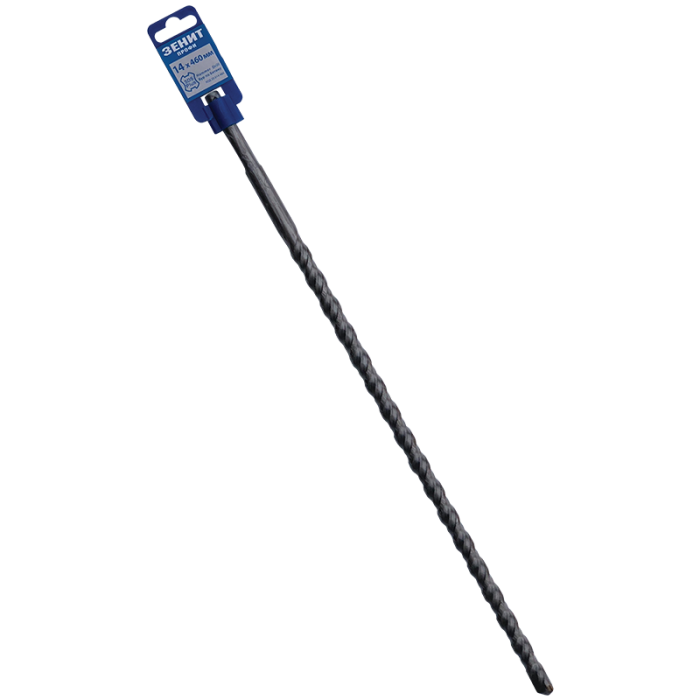 Бур SDS-Plus 14×460 мм, спіраль 4S Зенит Профи