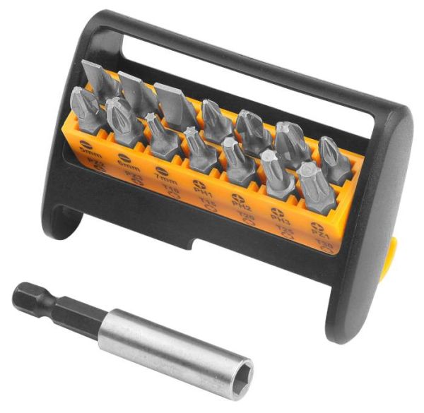 Комлект біт SL-PH-PX-Tx25 мм з магнітним тримачем, 15 предметів