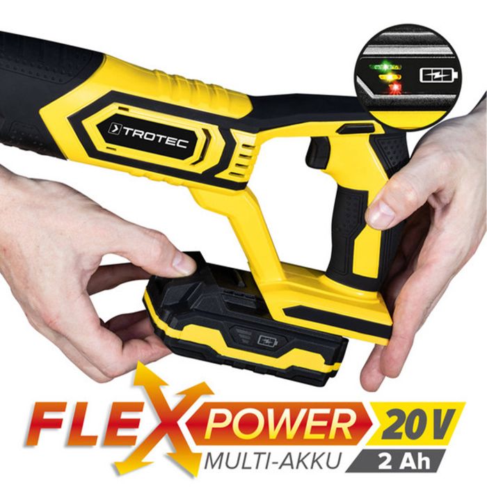 Пила шабельна акумуляторна Trotec PRCS 10-20V + кейс (4431000110)