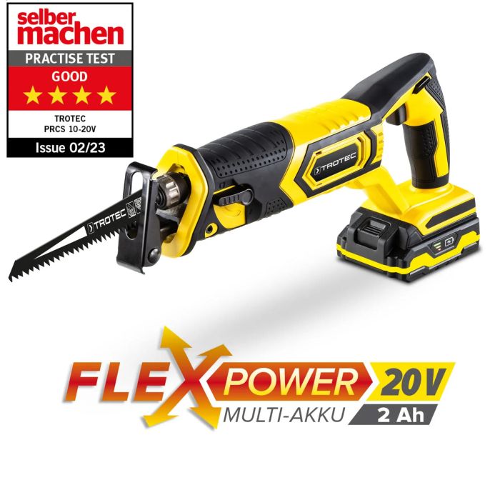 Пила шабельна акумуляторна Trotec PRCS 10-20V + кейс (4431000110)