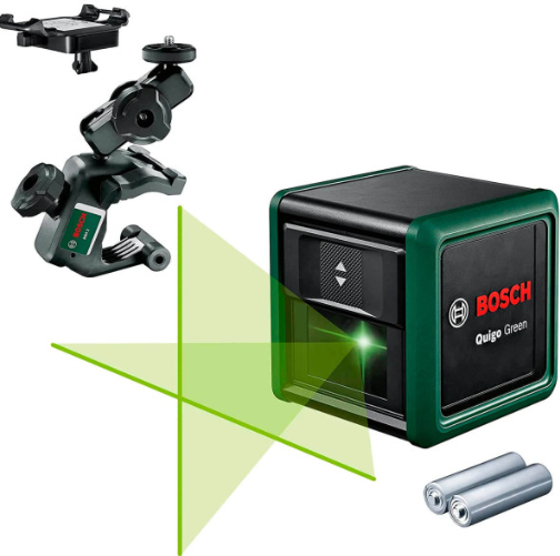 Лазерний нівелір Bosch Quigo Green з тримачем MM 2 та адаптером 0603663C02