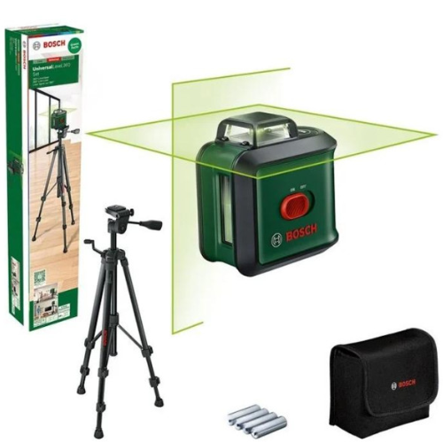Лазерний нівелір Bosch Universal Level 360 Premium Set зі штативом, чохлом та батарейками 0603663E06