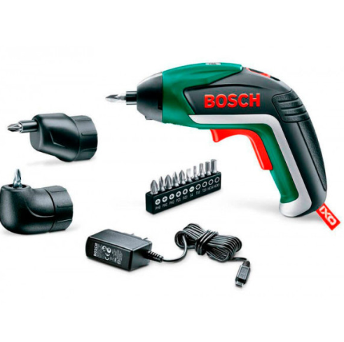 Акумуляторна викрутка Bosch IXO V full, з/п, у футлярі, кутова насадка, ексцентрикова насадка, набір біт 10 шт 06039A8022 Акумуляторна викрутка Bosch IXO V full, з/п, у футлярі, кутова насадка, ексцентрикова насадка, набір біт 10 шт 06039A8022