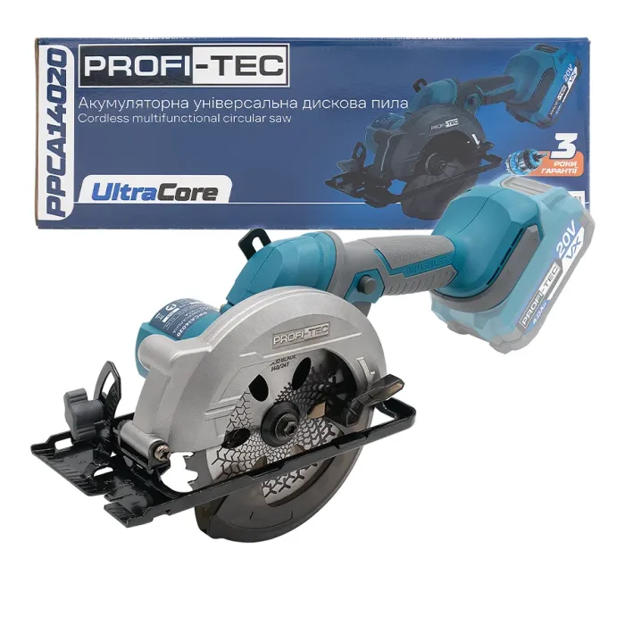 Акумуляторна універсальна дискова пила PROFI-TEC PPCA14020 UltraCore (без акумулятора та зарядного пристрою)
