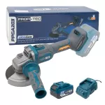 Аккумуляторная угловая шлифовальная машина PROFI-TEC PPGA203 UltraCore (1×PT2040VX (4.0 Ач), зарядное устройство)