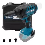 Аккумуляторный заклепочный пистолет PROFI-TEC PRG1020 POWERLine (без аккумулятора и зарядного устройства)