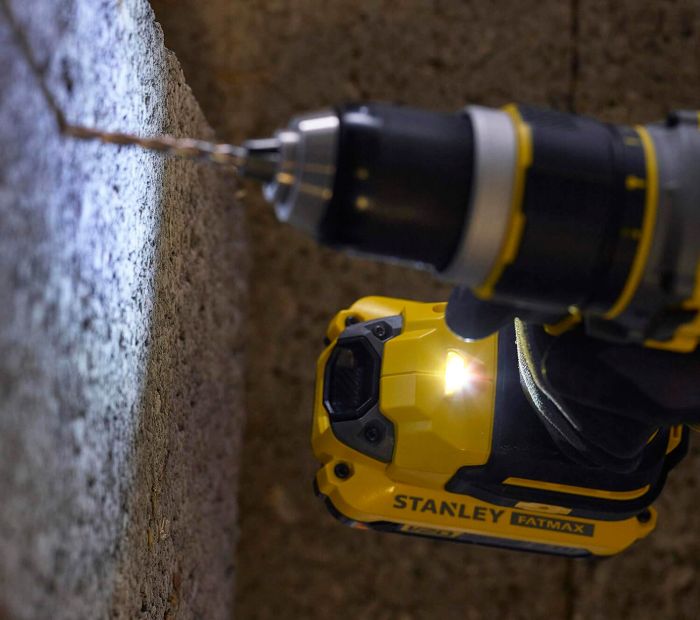 Дриль-шурупокрут ударний акумуляторний безщітковий STANLEY FATMAX SFMCD721D2K