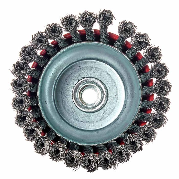 Щітка-чашка Vitals плетена сталь 125 мм М14, 0,5 мм