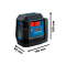 Лазерний нівелір Bosch GLL 12-22 Professional з чохлом