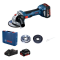 Акумуляторна кутова шліфмашина Bosch GWS 180-LI Professional, 2 акб GBA 18V 4 Ah і з/п GAL 18V-40