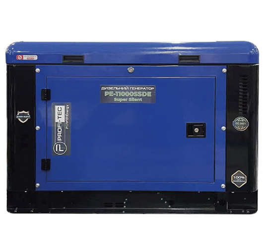 Генератор дизельний PROFI-TEC PE-11000SSDE (12.5 кВА / 10 кВт, 220 В)