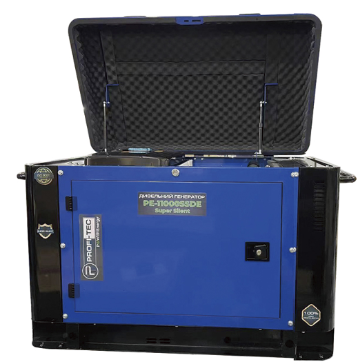 Генератор дизельний PROFI-TEC PE-11000SSDE (12.5 кВА / 10 кВт, 220 В)