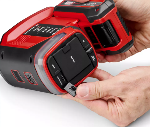 Інвертор акумуляторний Einhell TE-ES 18/150/1 Li-C-Solo (1091310) X-Change (без акум.), 18 В, 150 Вт, дисплей, 1 розетка 220 В, LED-фонар, 