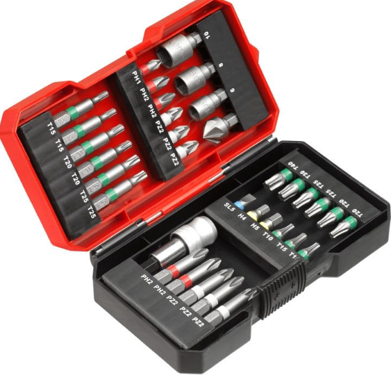  Einhell  S-Box Набір біт, 34 шт, кейс S-Box