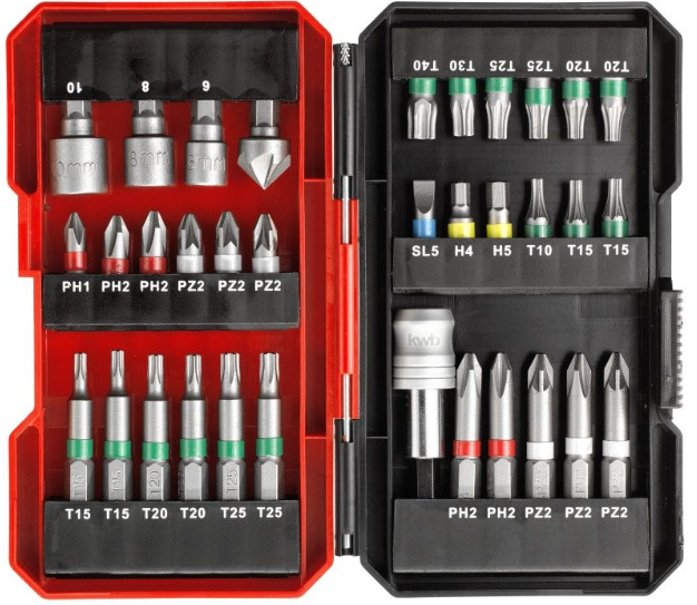  Einhell  S-Box Набір біт, 34 шт, кейс S-Box