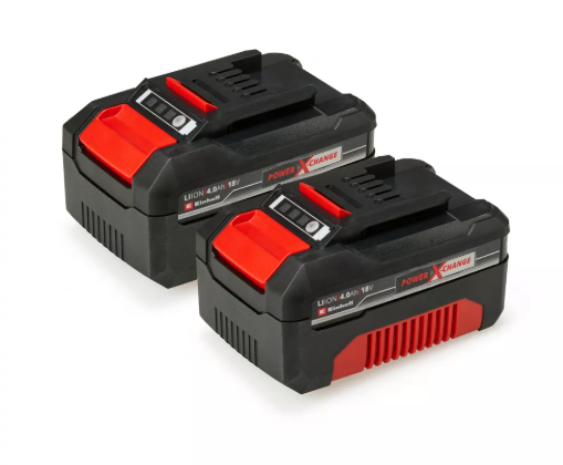 Енергоблок Акумулятори 2шт 4.0 Аг + Зарядний пристрій на 2 акумулятора Einhell  Twincharger Kit, PXC, 2.2 кг (4512112)