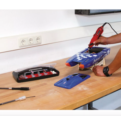 Гравер Einhell TH-MG 135 E, гнучкий вал, 135 Вт, набір насадок, кейс