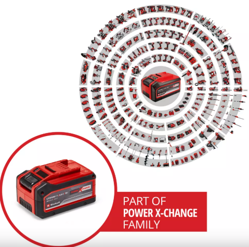 Акумулятор Einhell 18В, 4-6 Ah 4.0 - 6.0 Аг, PXC-PLUS, перемикач ємності