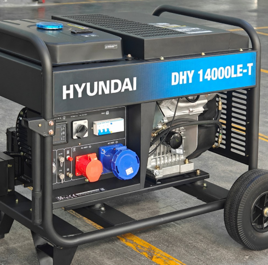 Генератор дизельний Hyundai DHY 14000LE-T Електрозапуск + сумісність з ATS 10,5 - 11 кВт