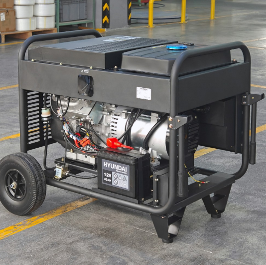 Генератор дизельний Hyundai DHY 14000LE-T Електрозапуск + сумісність з ATS 10,5 - 11 кВт