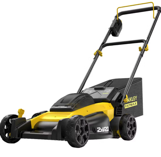 Акумуляторний набір STANLEY FATMAX V20: Безщіткова газонокосарка SFMCMW2651 та Професійний тример SFMCSTB933 + 2 АКБ 4 А+ЗП